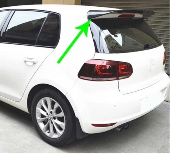 GOLF 6 SPOILER (PIANO BLACK) - Resim 4