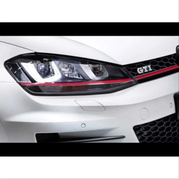 GOLF 7 MK7 2012-2018 U LED FAR GTI KIRMIZI - Resim 5