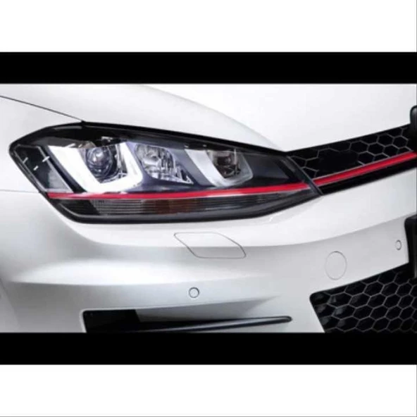 GOLF 7 MK7 2012-2018 U LED FAR GTI KIRMIZI - Resim 3
