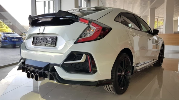 CIVIC FK7 2016-2020 IÇIN UYUMLU HATCHBACK SPOILER DTO (PIANO BLACK) ürün görseli 1