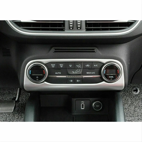 FOCUS IÇIN UYUMLU 2019+ KLIMA PANEL KAPLAMA SILVER (ABS) - Resim 6