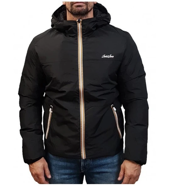 Jack&Jones Jorpaul Tons Reversible Puffer Jacket 12214771 Siyah Mont Siyah ürün görseli 1