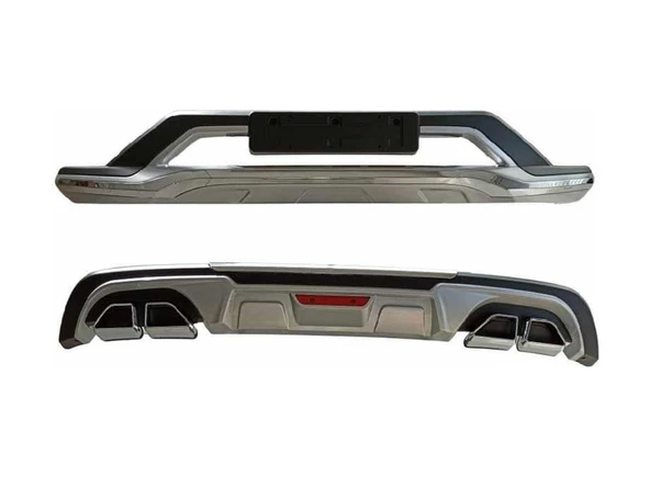 Hyundai Tucson İçin Uyumlu 2019 Ön Ve Arka Tampon Koruma Difüzörü ürün görseli 1
