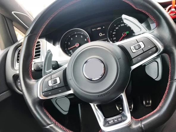 GOLF 7 & TIGUAN 2017+   IÇIN UYUMLU  PADDLE SHIFT - SILVER - Resim 6
