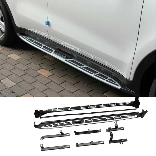 Kia Sportage Uyumlu 2015-2020 Yan Basamak Koruma Side Step Square Style ürün görseli 1