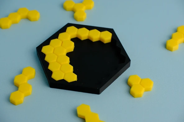 Çocuklar İçin Bal Peteği Bulmaca Puzzle - Resim 3