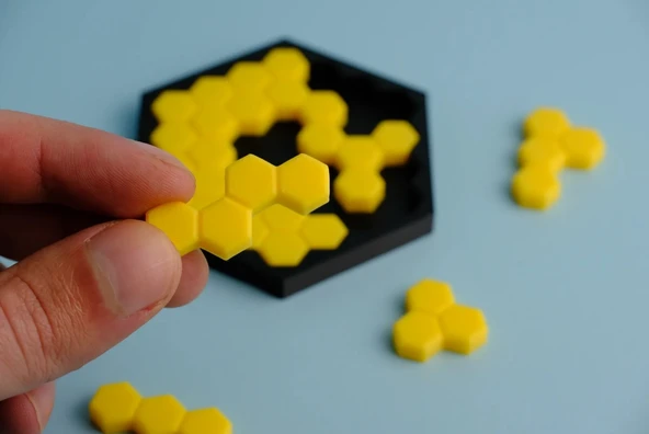 Çocuklar İçin Bal Peteği Bulmaca Puzzle - Resim 5