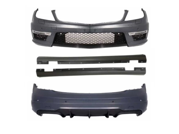 W204 C SERISI IÇIN UYUMLUC63 BODY KIT (MAKYAJLI) (2012-2015) ürün görseli 1