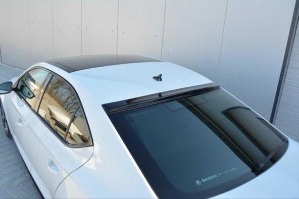 SUPER B 2015-2023 IÇIN UYUMLU CAM ÜSTÜ SPOILER   - PIANO BLACK (PARLAK SIYAH) ürün görseli 1