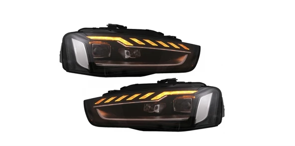 A4 2012-2015 IÇIN UYUMLU LED FAR (FULL LED - 2019+ GÖRÜNÜM) HID XENON FARLI MODEL İÇİN ürün görseli 1