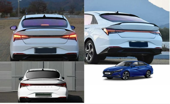 ELANTRA 2021+ YÜKSEK SPOILER   - PIANO BLACK (PARLAK SIYAH) ürün görseli 1