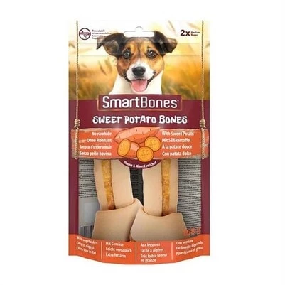 Smartbones Tavuk ve Tatlı Patatesli Medium Düğüm Kemik Köpek Ödülü 2'li 158 gr ürün görseli 1