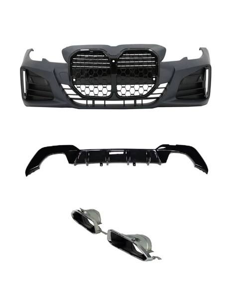 3 SERISI G20 IÇIN UYUMLU G22 DÖNÜSÜM BODY KIT (PIANO BLACK ÇERÇEVELI) ürün görseli 1