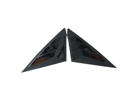 CIVIC FE1 2022 IÇIN UYUMLU  KELEBEK CAM KAPLAMA - PIANO BLACK ürün görseli 1