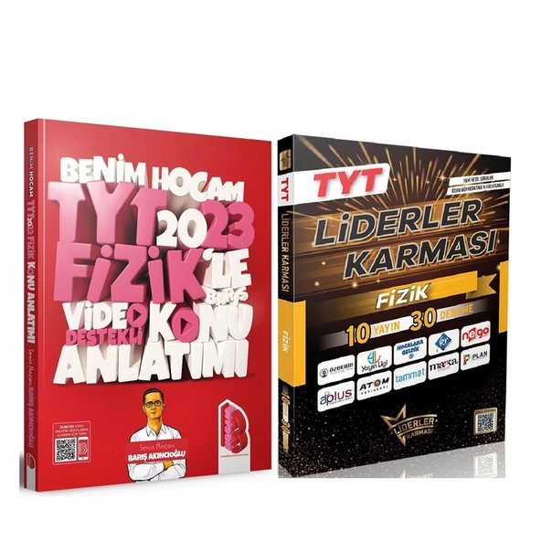 Benim Hocam 2023 TYT Fizik Konu ve Liderler Karması 10 Yayın 30 Deneme Seti 2 Kitap ürün görseli 1