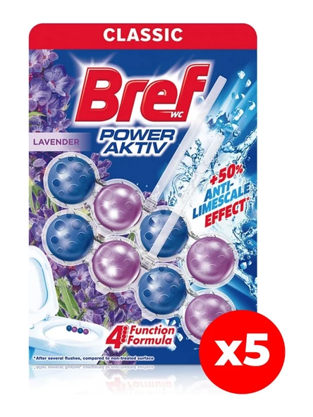 Bref Power Wc Aktiv Tuvalet Bloğu 100 gr Lavanta x 5 Adet ürün görseli 1