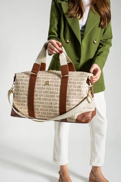 Seyehat Spor Çantası 36 Lt Kabin Boy Valiz 48*35 Cm El Valizi Vegan Deri Unisex 45*35 Cm Suni Deri ürün görseli 1