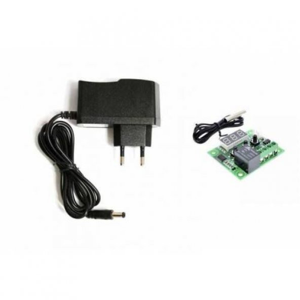 12 volt dijital termostat Kuluçka Termostatı + Adaptör ürün görseli 1