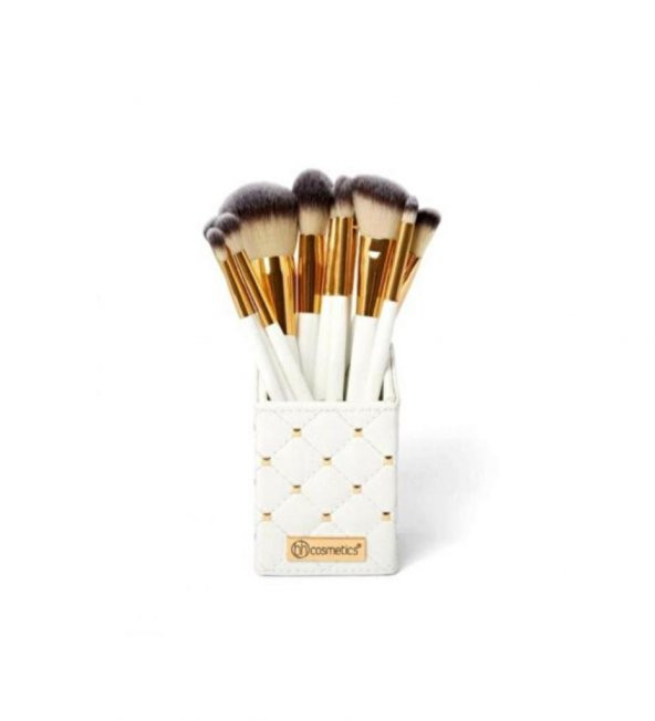 Bh Cosmetics 12li Beyaz Makyaj Fırça Seti ürün görseli 1