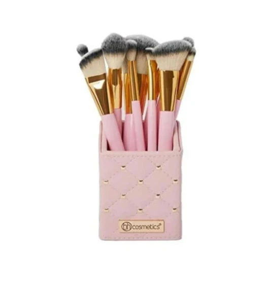 Bh Cosmetics 12'li Pembe Makyaj Fırça Seti ürün görseli 1