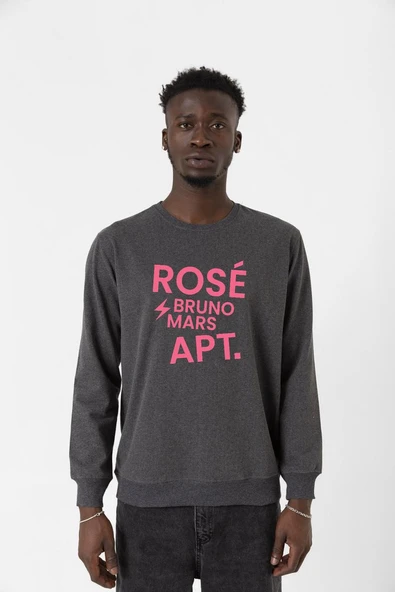 BLACKPINK ROSE BRUNO MARS APT Füme Erkek 2ip Sweatshirt ürün görseli 1