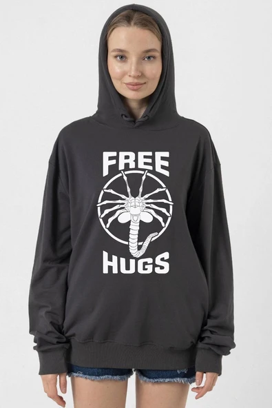 Free Facehugger Hugs Füme Kadın 2ip Kapşonlu ürün görseli 1
