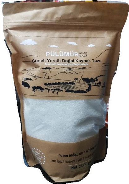 PÜLÜMÜR GÖNELİ DOĞAL KAYNAK TUZU 2 KG (ÖĞÜTÜLMÜŞ) ürün görseli 1