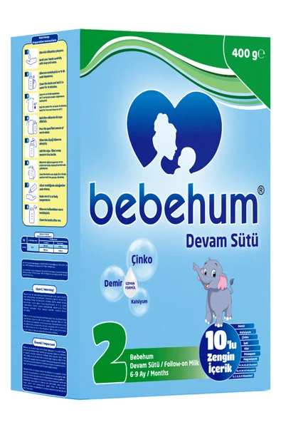 Bebehum 2 Numara Devam Sütü 6-9 Ay 400 gr ürün görseli 1