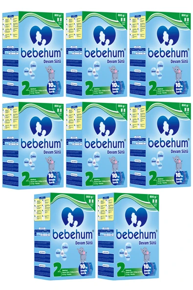 Bebehum 2 Numara Devam Sütü 6-9 Ay 800 gr x 8 Adet ürün görseli 1