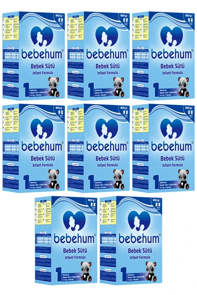 Bebehum 1 Numara Bebek Sütü 0-6 Ay 800 gr x 8 Adet ürün görseli 1