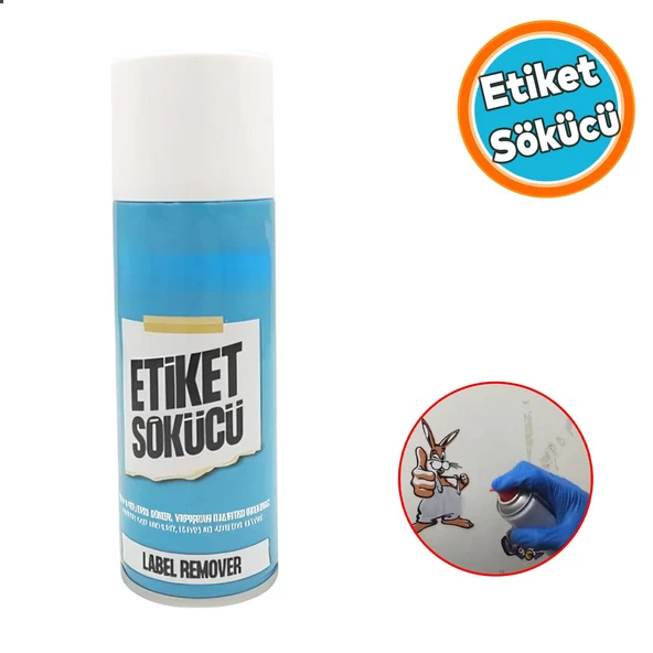 Etiket Sökücü Yapışkan Mastik Artığı Sökücü Sprey 200 ml Cam Metal Ahşap Mobilya Zemin Uygulaması ürün görseli 1