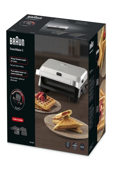 Braun SnackMaker 5 SM5005 Silver Tost M. ürün görseli 1