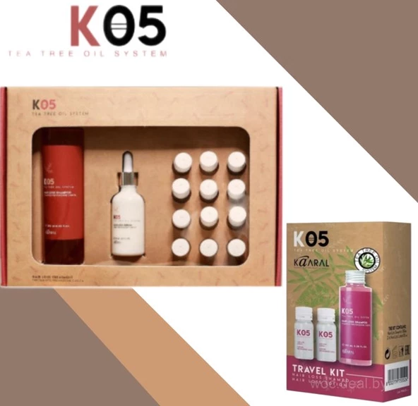 Kaaral Saç dökülmesine karşı SET K05 - 250ML+50ML Serum +Ampul Losyon 12x10  Seyahay Boy 100ml ürün görseli 1