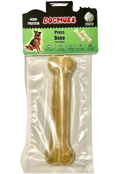 DogMozz Premium Deri Pres Natural Köpek Kemiği 27 Cm ürün görseli 1