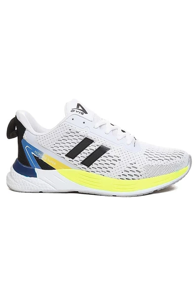 Celira Axs Beyaz Sarı Triko Erkek Sneaker Spor Ayakkabı ürün görseli 1