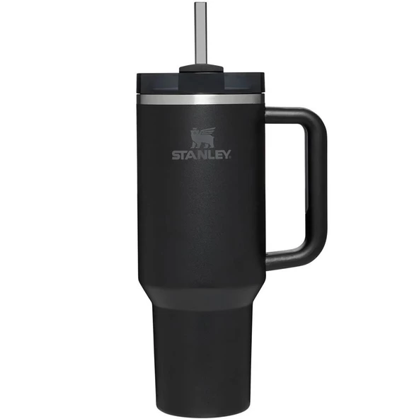 Stanley 10-10824-399 Quencher 1.18 Litre Pipetli Çelik Termos - Siyah ürün görseli 1