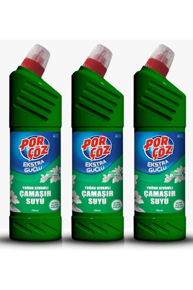 Porçöz Çamaşır Suyu Bahar Tazeliği 3X750ml ürün görseli 1