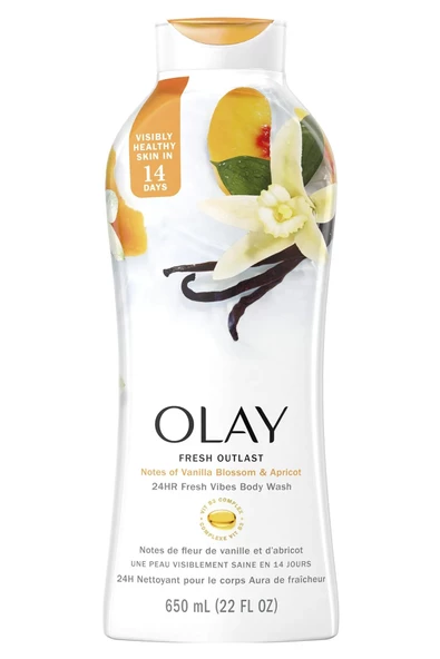 Olay Fresh Outlast Vanilla Blossom and Apricot Duş Jeli 650ML ürün görseli 1