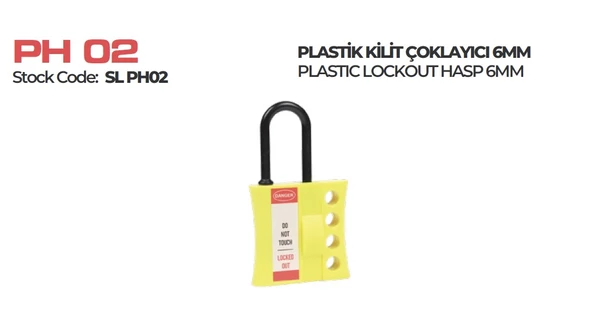 Plastik Kilit Çoklayıcı 6mm Bbu Safety Eked Loto Sl Ph02 ürün görseli 1