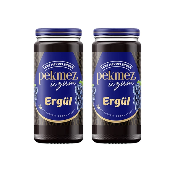 Ergül Üzüm Pekmezi 600 gr Cam x 2 Adet ürün görseli 1