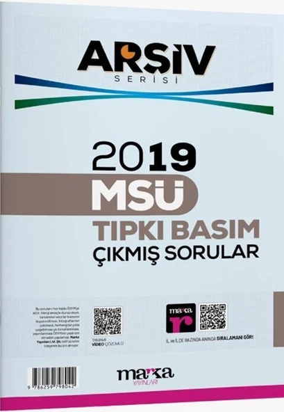 Marka Yayınları 2019 MSÜ Tıpkı Basım Çıkmış Sorular ürün görseli 1