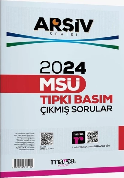Marka Yayınları 2024 MSÜ Tıpkı Basım Çıkmış Sorular ürün görseli 1