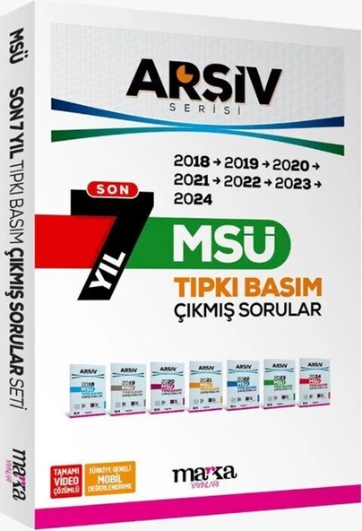 Marka Yayınları MSÜ Son 7 Yıl ARŞİV Serisi Tıpkı Basım Fasikül Fasikül Çıkmış Sorular ürün görseli 1