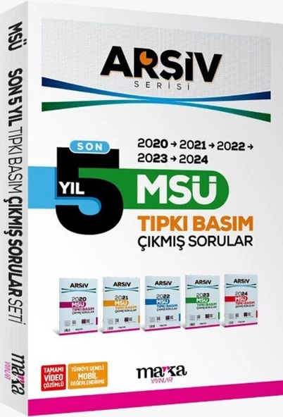 Marka Yayınları MSÜ Son 5 Yıl ARŞİV Serisi Tıpkı Basım Fasikül Fasikül Çıkmış Sorular ürün görseli 1