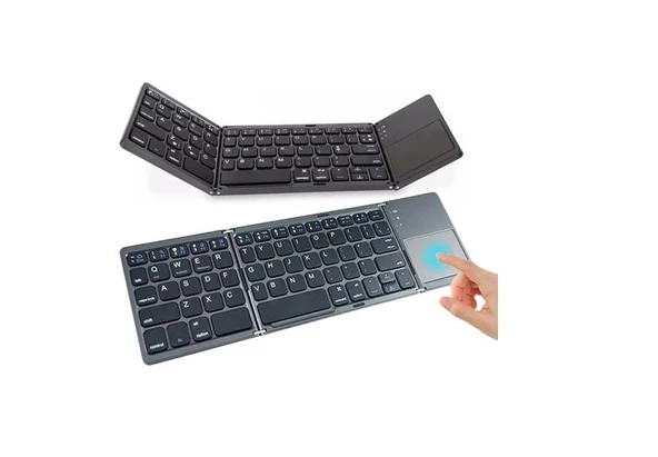 Bluetooth Katlanabilir Klavye Telefon Tablet Pc Uyumlu Touch Pad ürün görseli 1