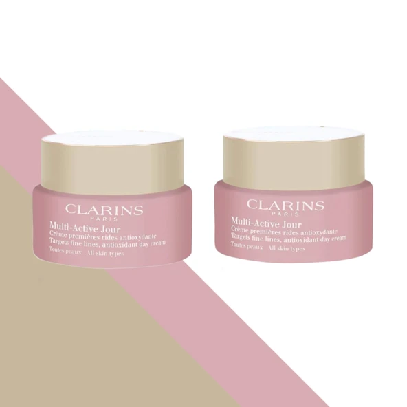 Clarins Multi-Active Jure Day Cream A/T 50 x50 ml. 2li ürün görseli 1