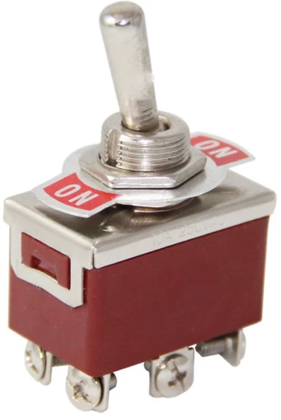 Toggle Switch 6P On-Off Ø12mm (Ic-157) ürün görseli 1