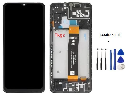 Tkgz - Samsung Galaxy A04S - SM-A047 Lcd Ekran Dokunmatik Full Çıtalı + Tamir Kiti ürün görseli 1