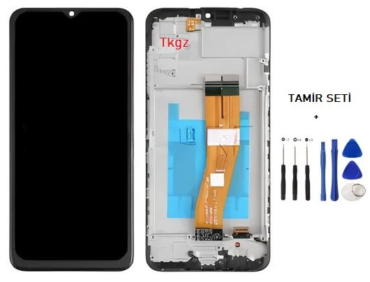 Tkgz - Samsung Galaxy A03S  - SM-A037 Lcd Ekran Dokunmatik Full Çıtalı + Tamir Kiti ürün görseli 1