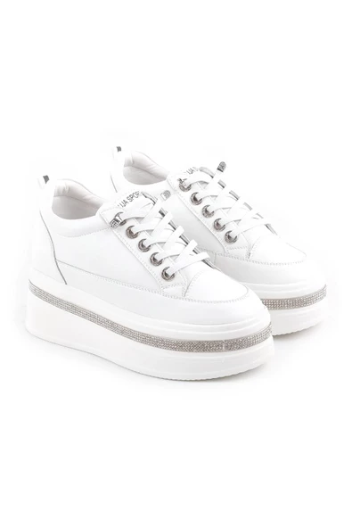 Guja 25Y423-2 Kadın Kalın Taban İçten Dolgulu Tabanı Taşlı Sneaker Ayakkabı ürün görseli 1